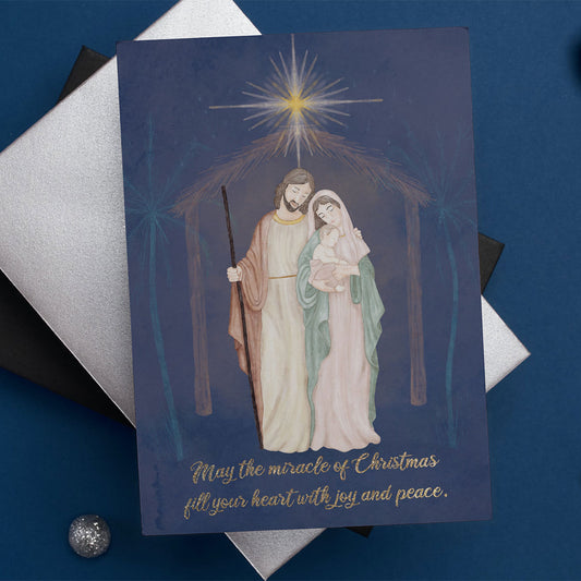 Nativity Miracle Christmas Card (Select Single or Pack)