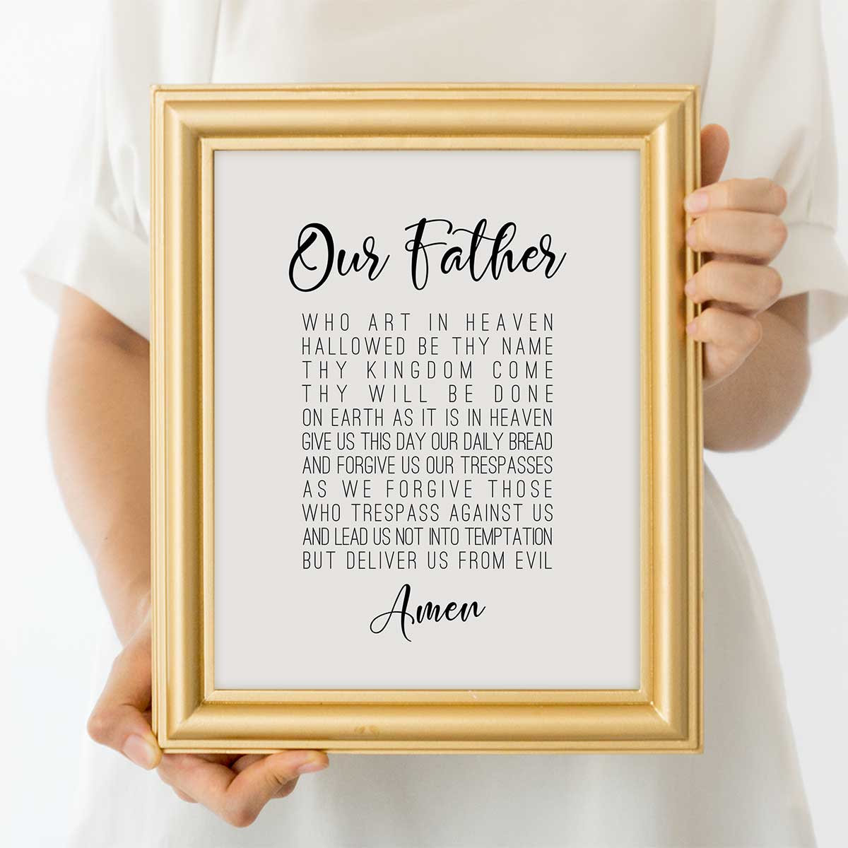 Our Father Prayer Wall Art Print