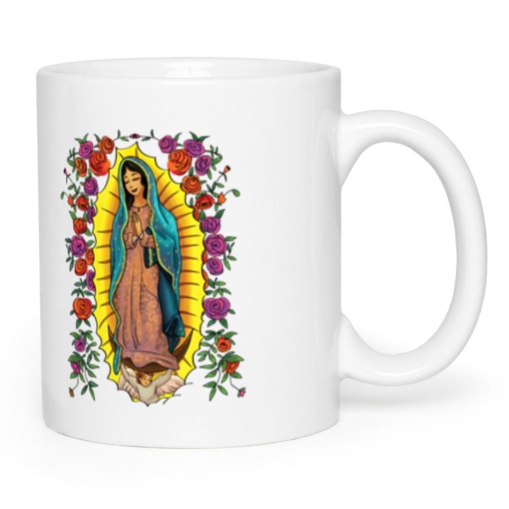 Our Lady Of Guadalupe With Roses Mug