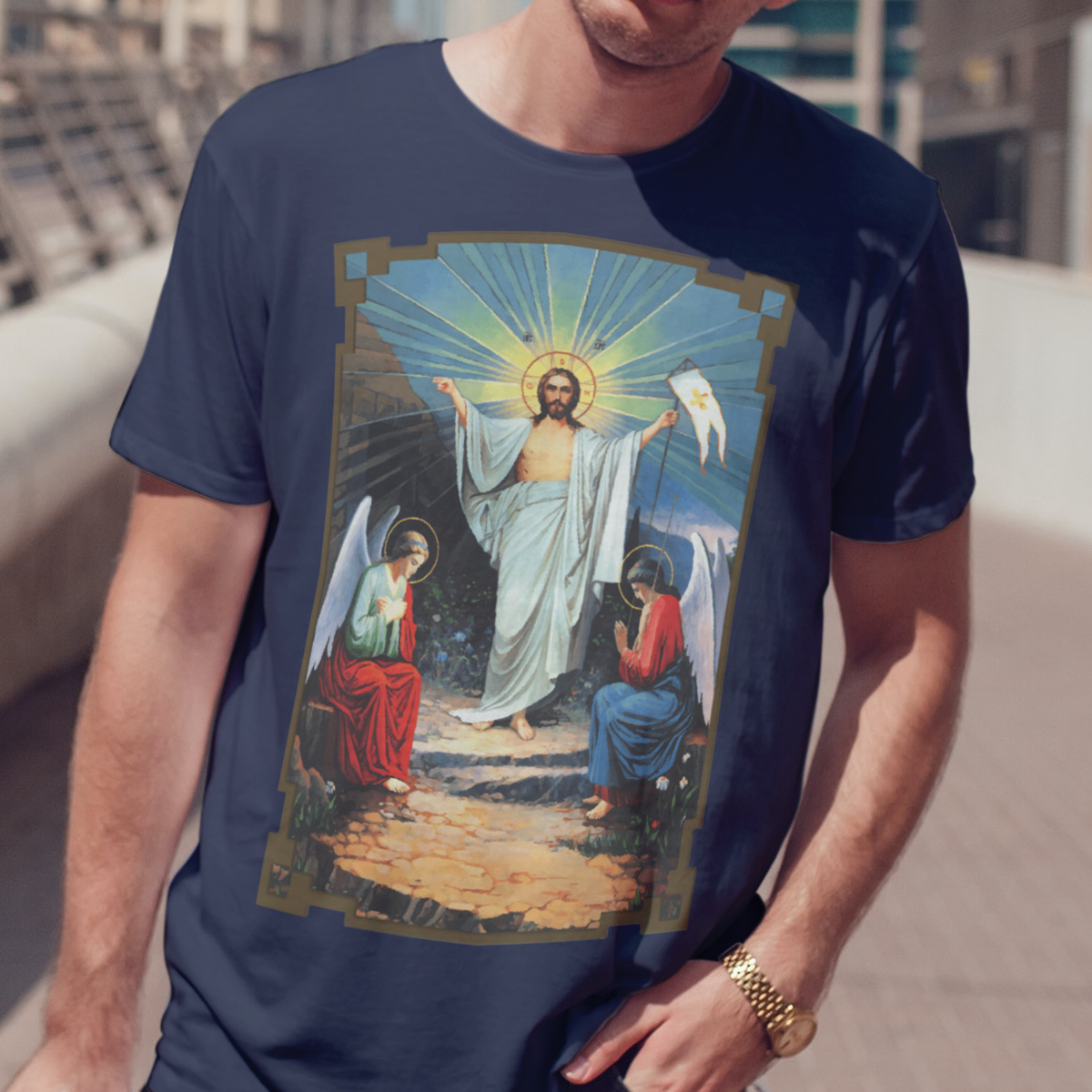 Resurrection Full Color Catholic T-Shirt