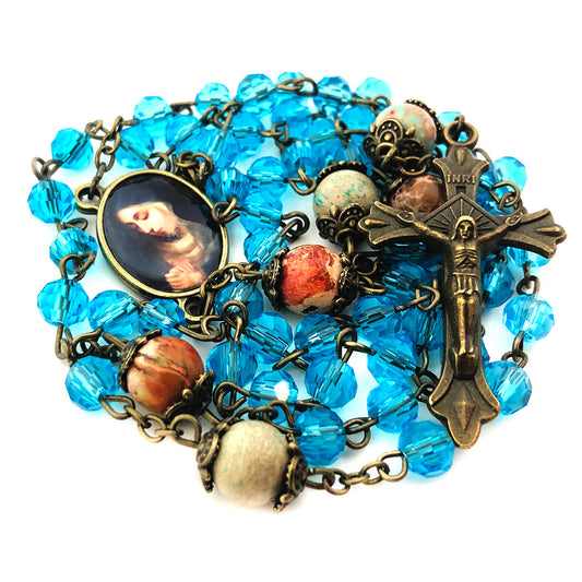 Our Lady of Sorrows Rosary and Bracelet Set by Catholic Heirlooms