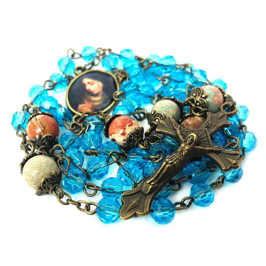 Our Lady of Sorrows Rosary and Bracelet Set by Catholic Heirlooms
