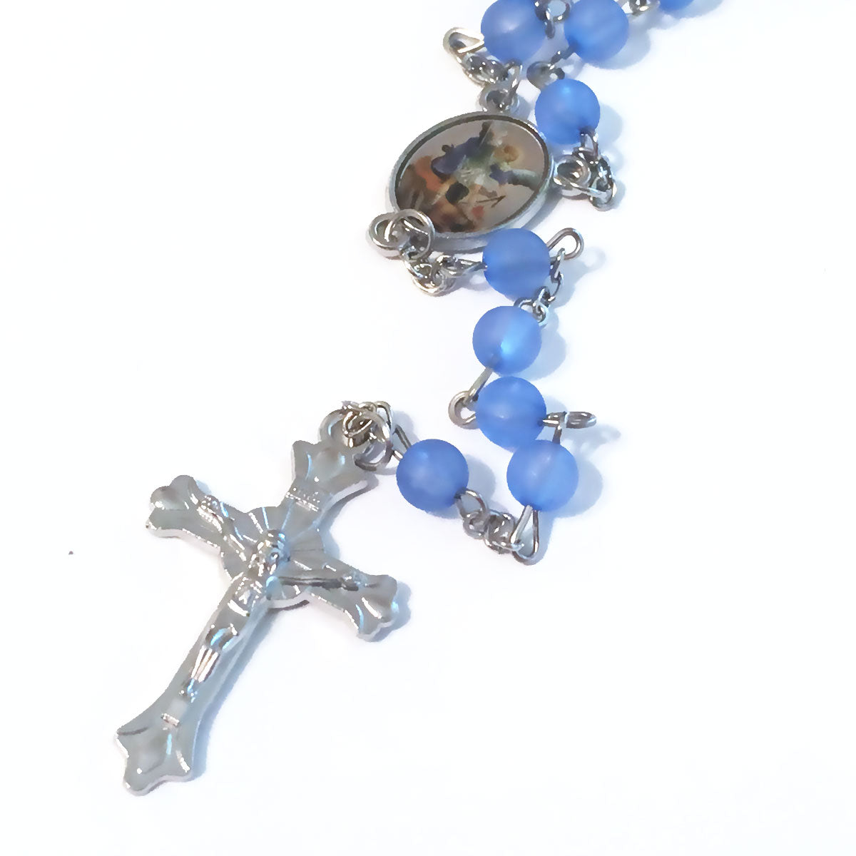Sapphire Blue St. Michael Rosary