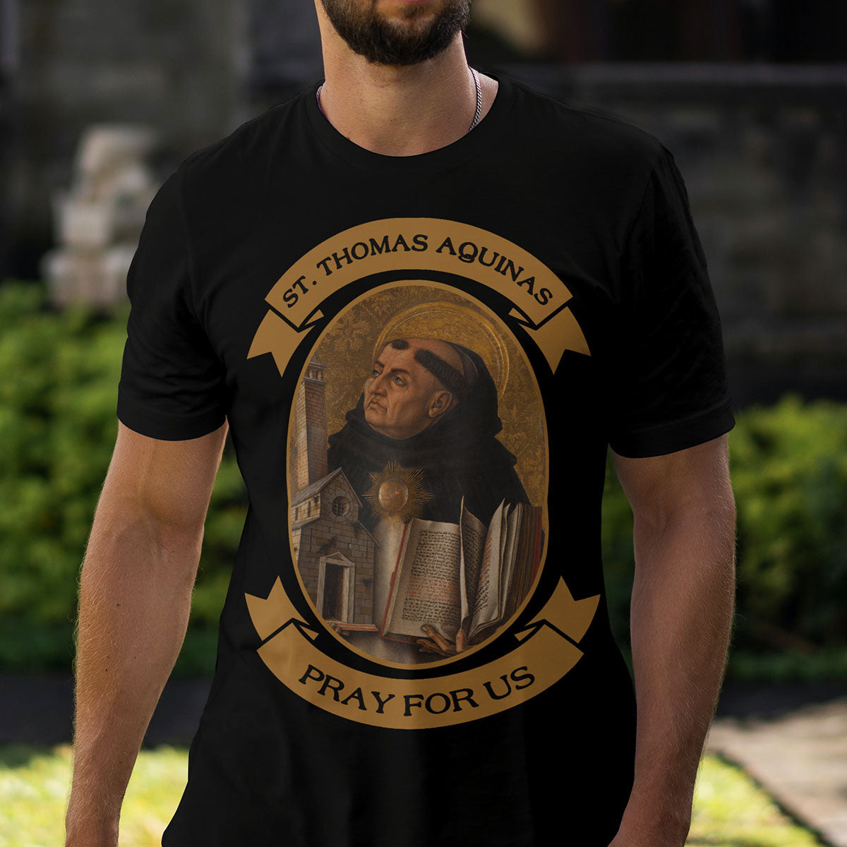 St. Thomas Aquinas Pray For Us Catholic T-Shirt